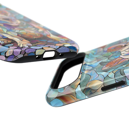 Cute French Bulldog Stained Glass Design iPhone Case