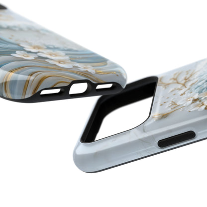 The Great Wave Floral Marble Theme Design 1 iPhone Case