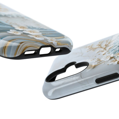 The Great Wave Floral Marble Theme Design 1 iPhone Case