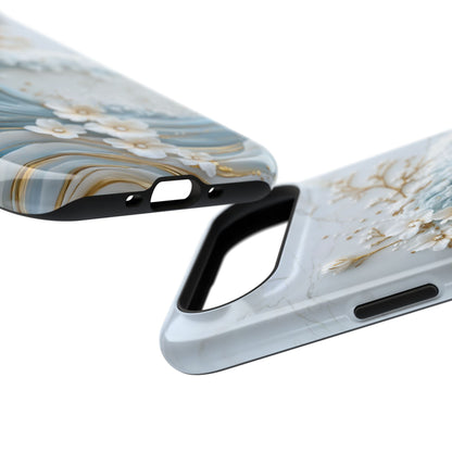 The Great Wave Floral Marble Theme Design 1 iPhone Case