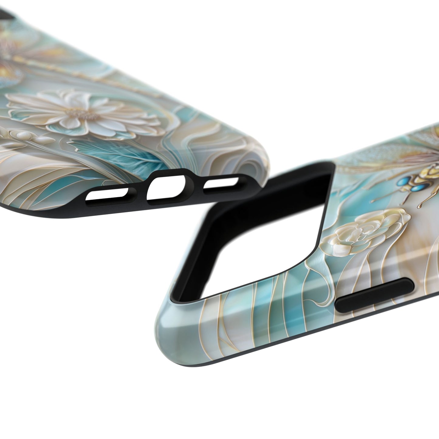Dragonfly Stained Glass Art iPhone Case