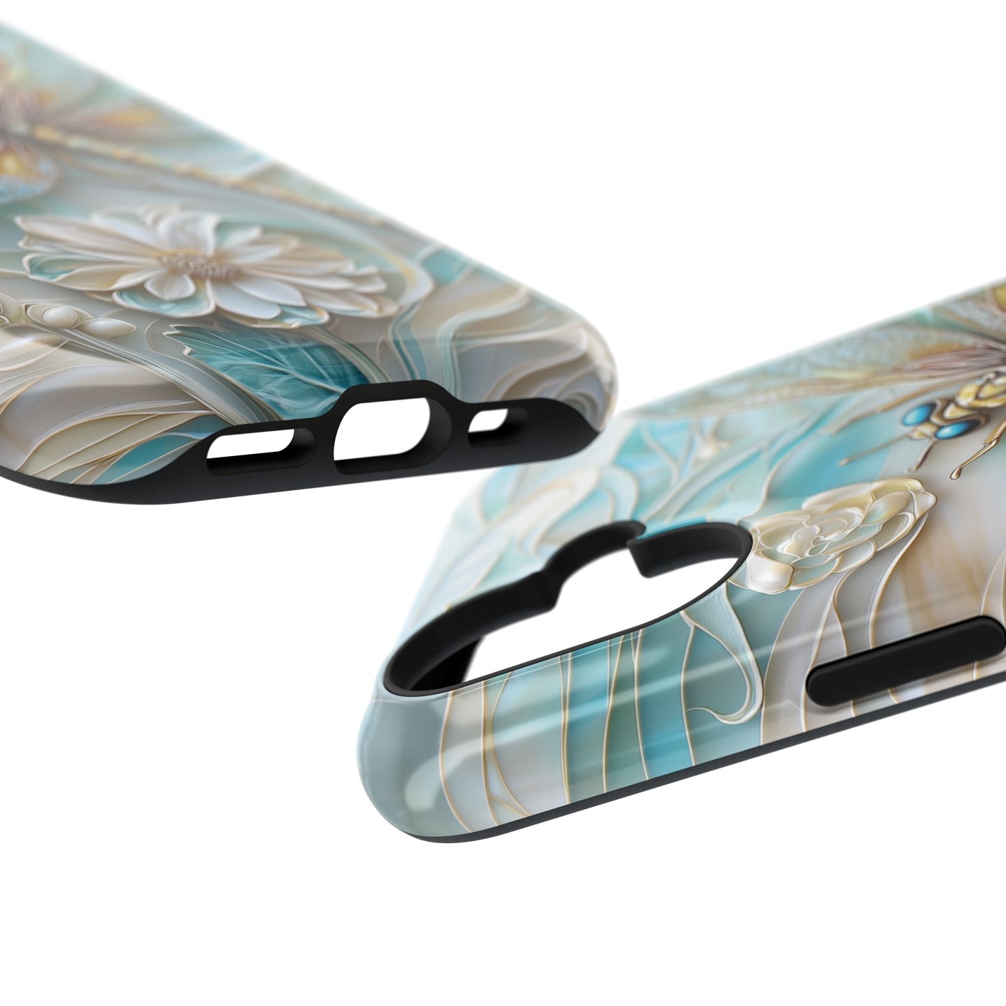 Dragonfly Stained Glass Art iPhone Case