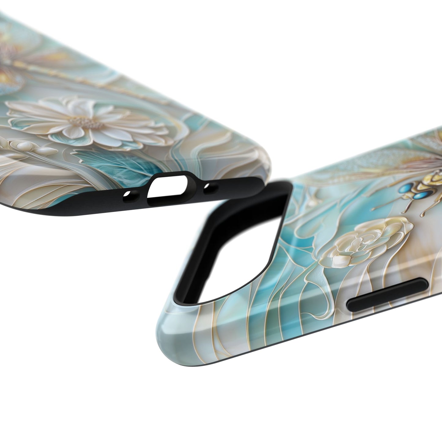 Dragonfly Stained Glass Art iPhone Case