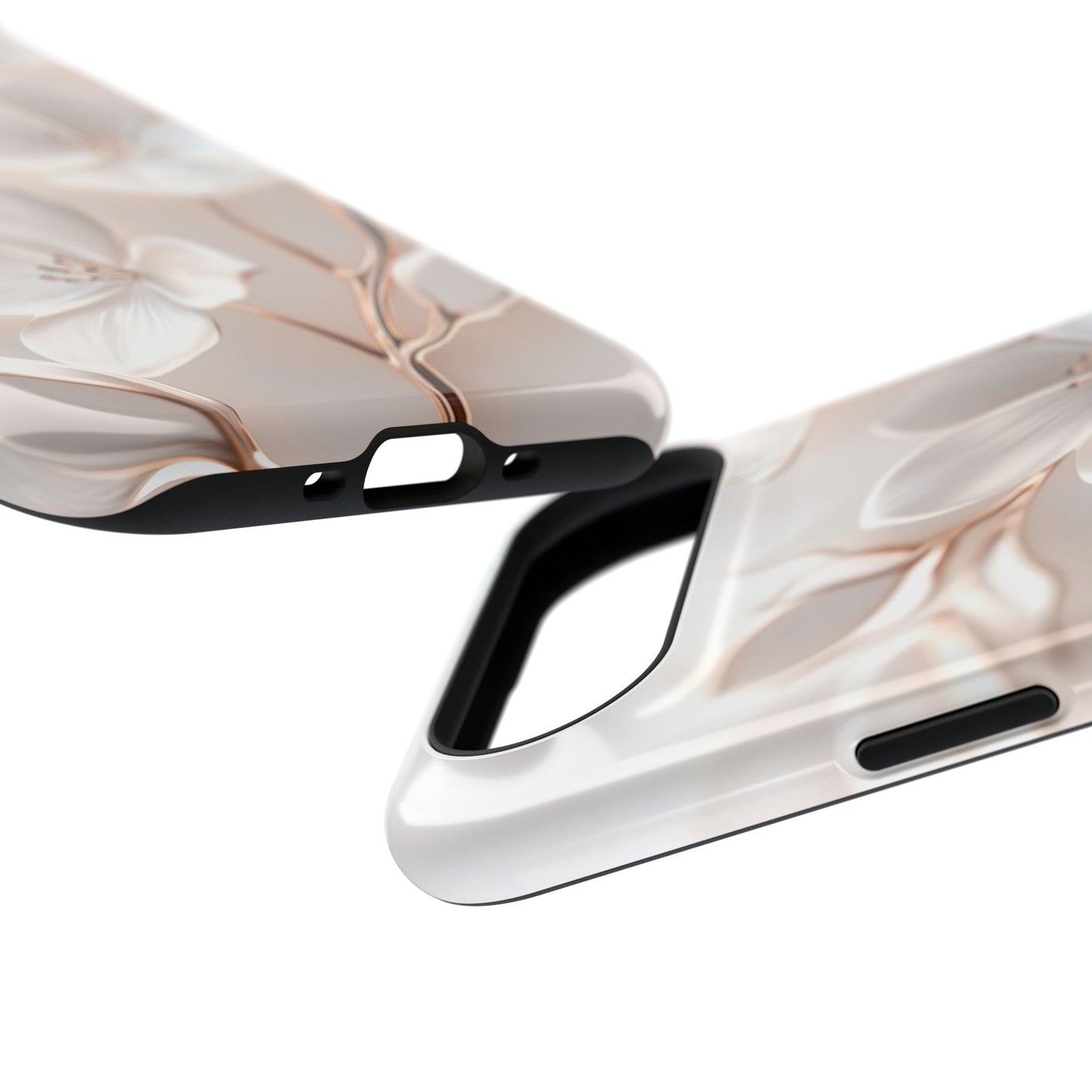 Delicate White Floral Design iPhone Case