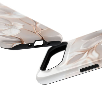 Delicate White Floral Design iPhone Case