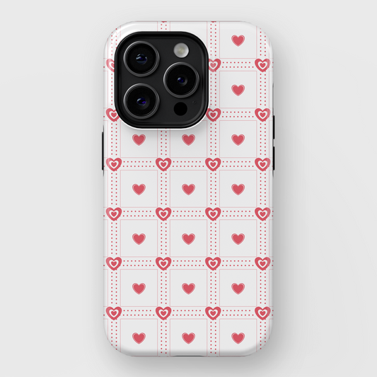 Cute Hearts Pattern Design iPhone Case