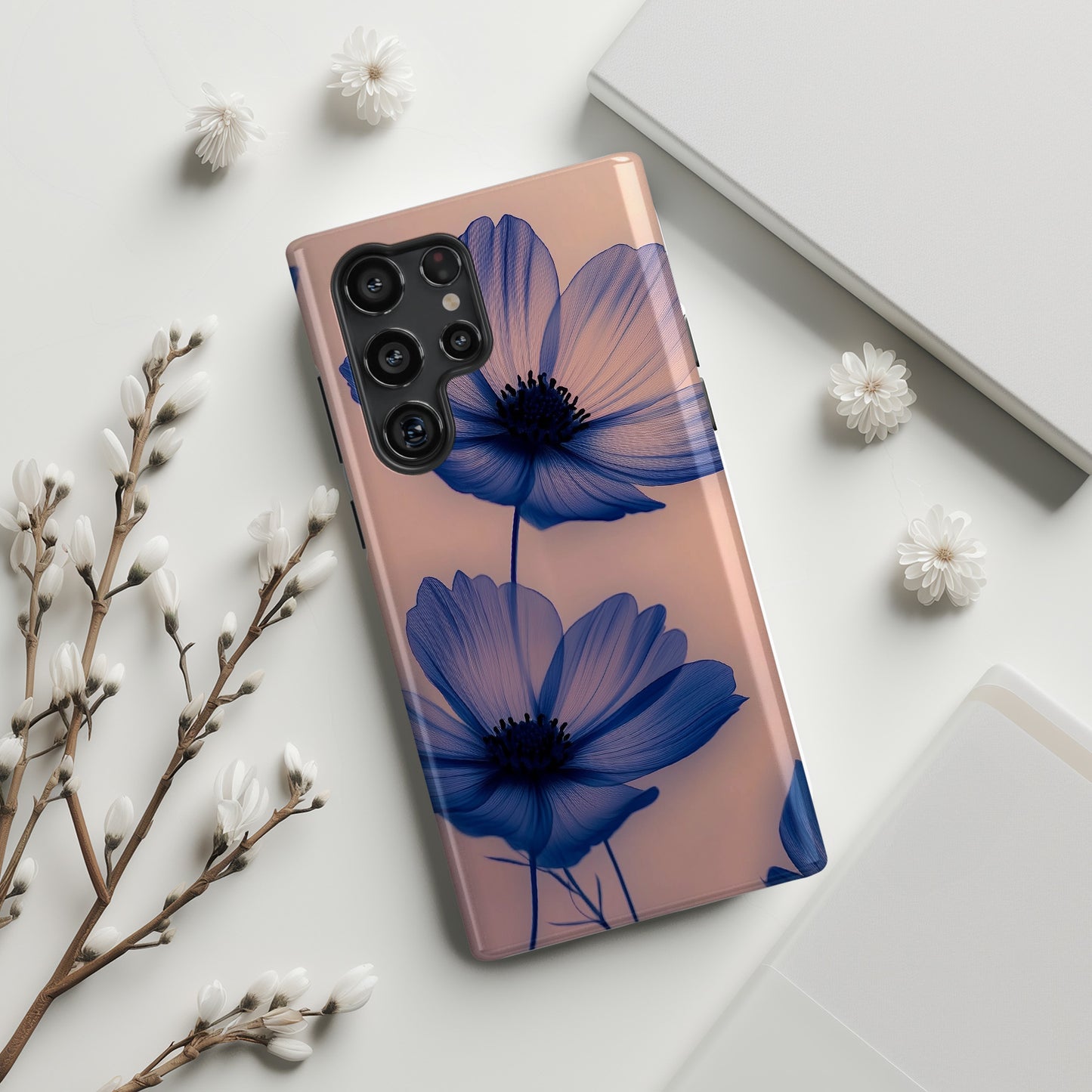 Cosmos Flower Design Samsung Phone Case