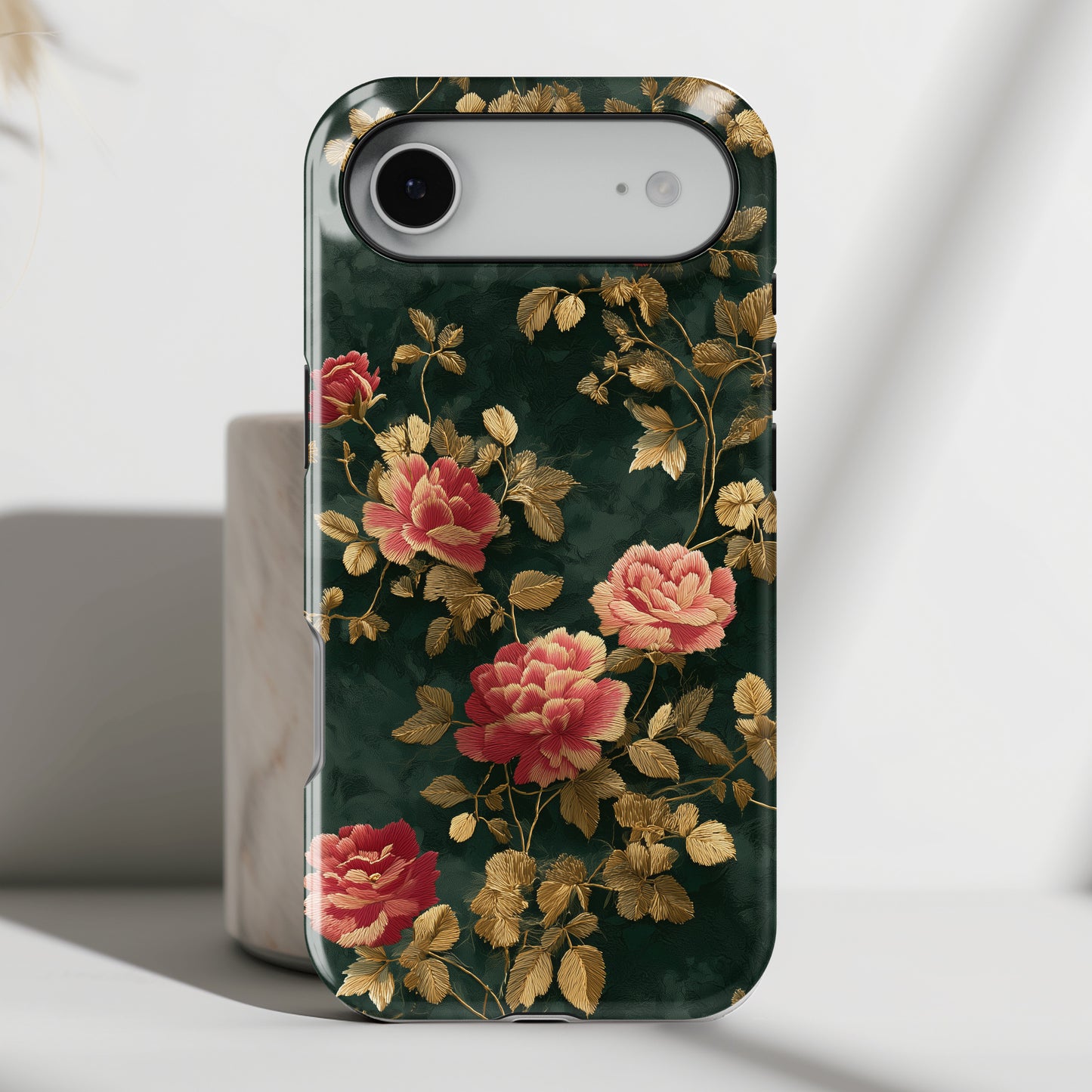Crimson Bloom Design iPhone Case