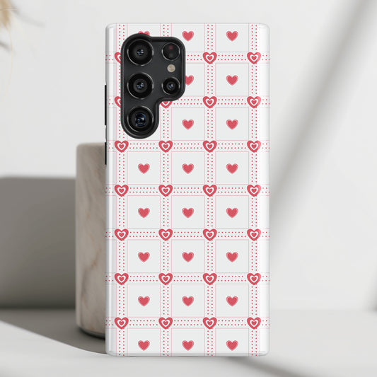 Cute Hearts Pattern Design Case for Galaxy S series Phones