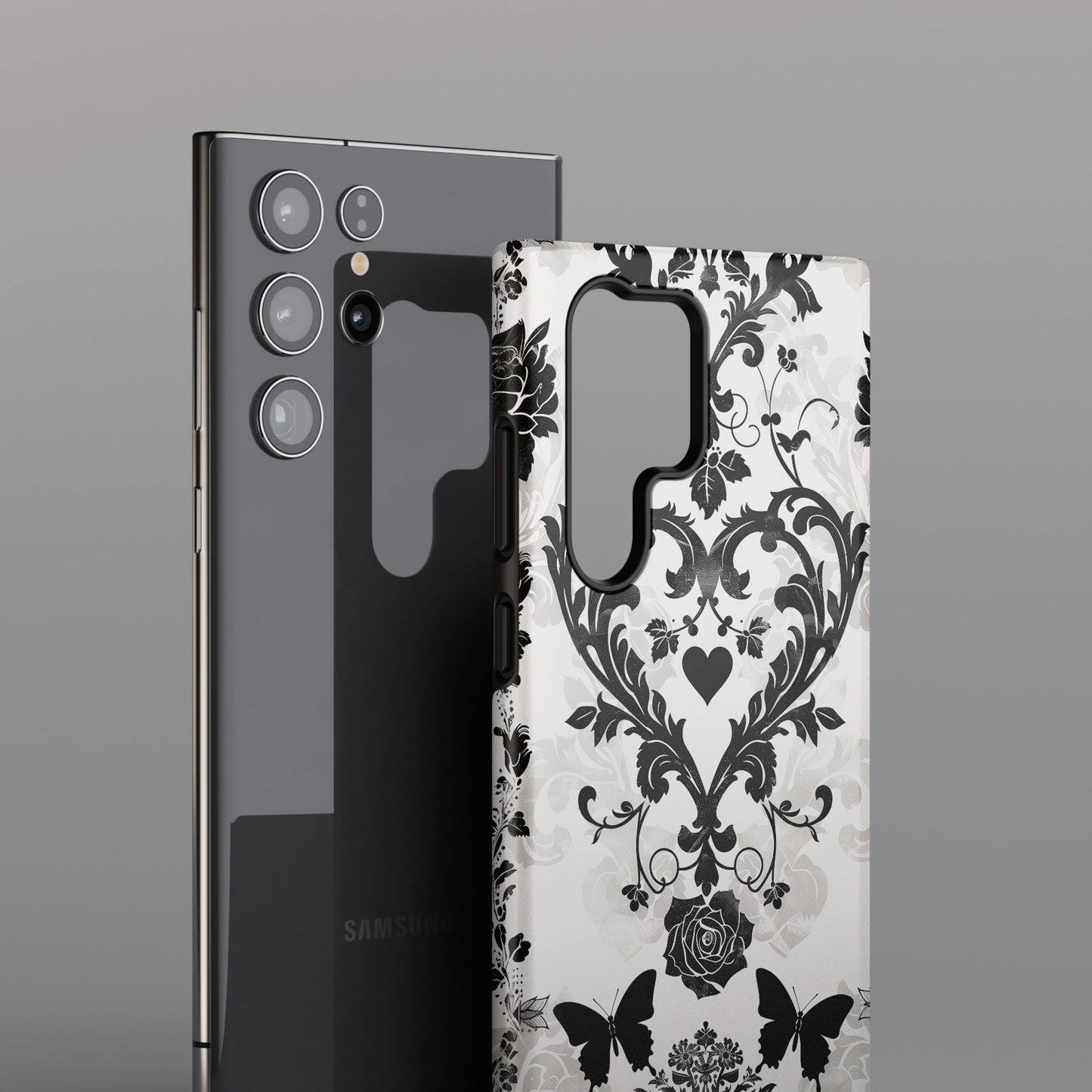 Elegant Victorian Style Damask Design Samsung Phone Case