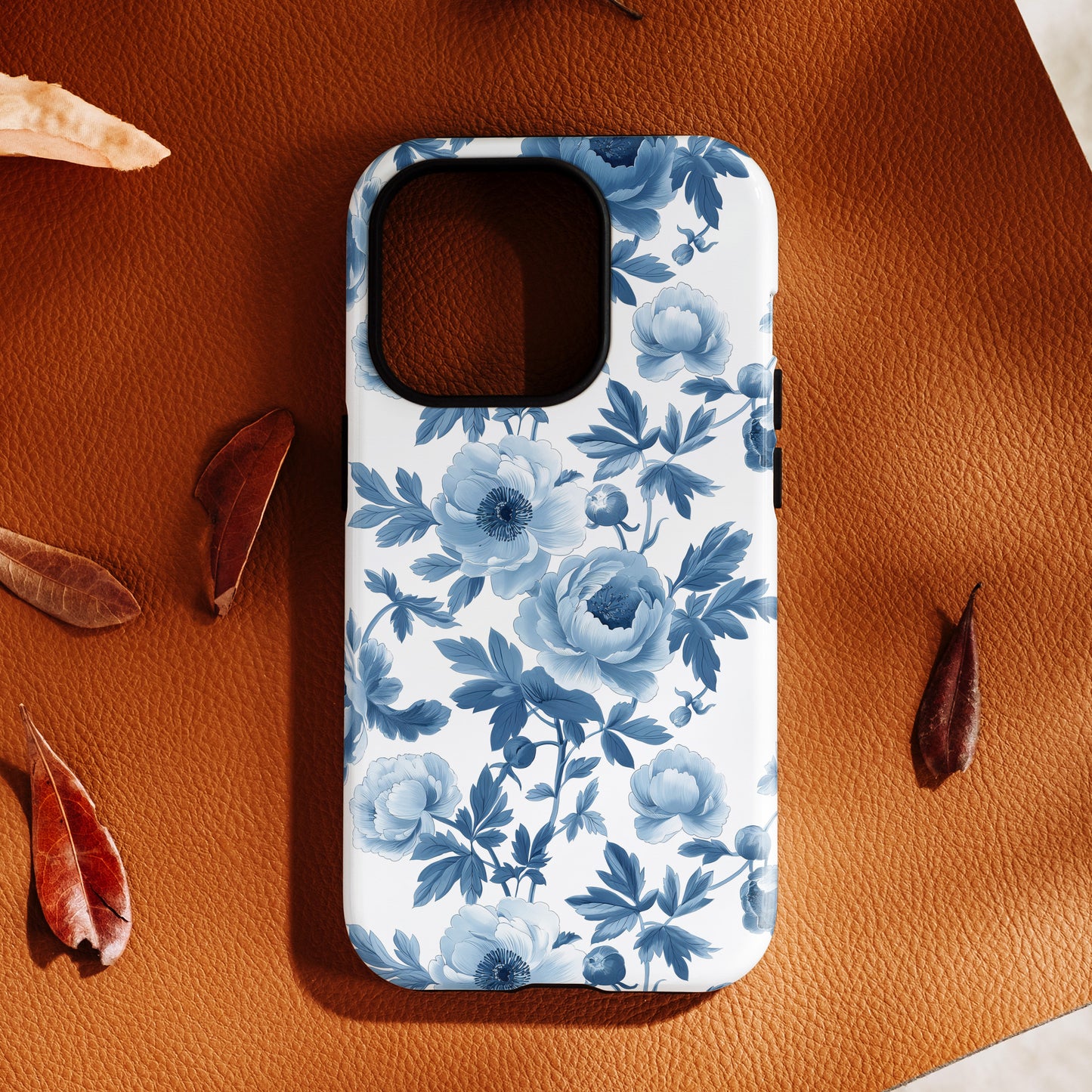 Blue Vintage Floral Case for iPhone