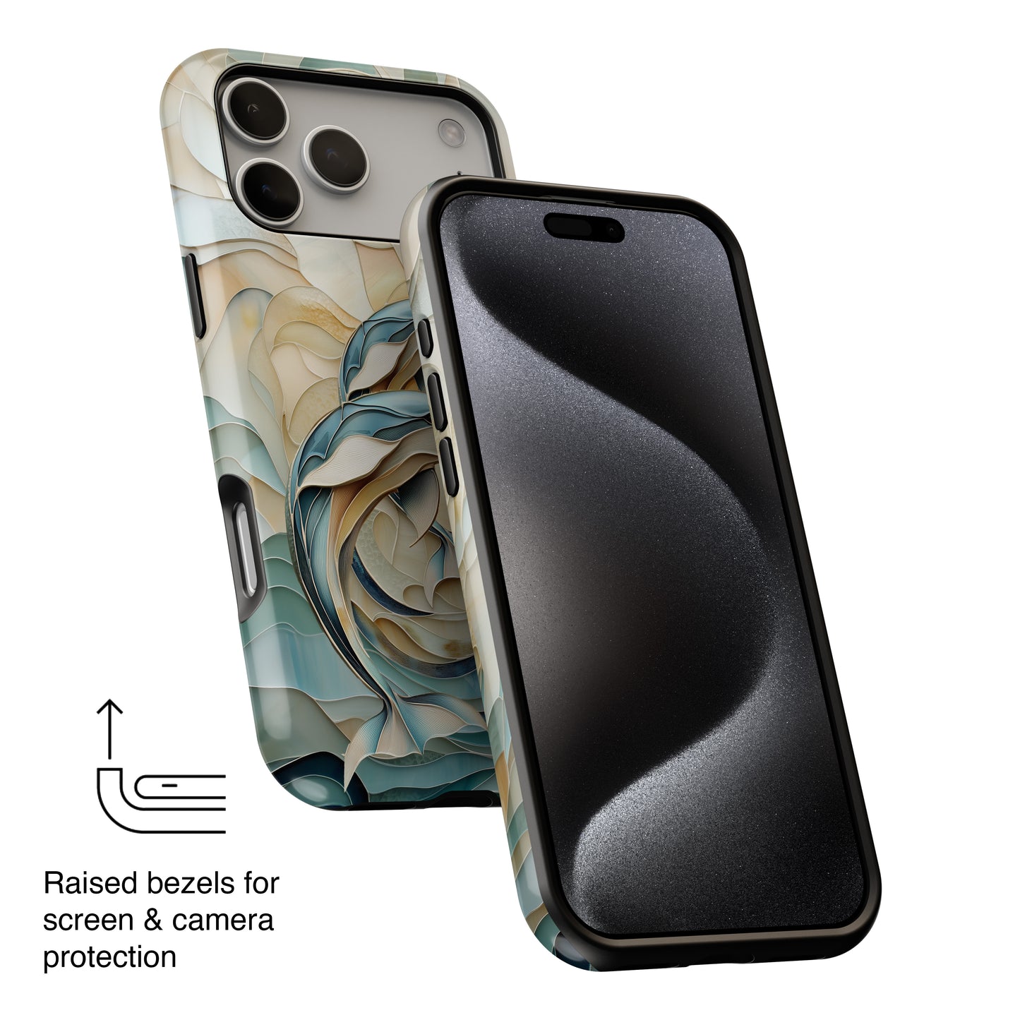 Dolphin Stained Glass Design iPhone Case