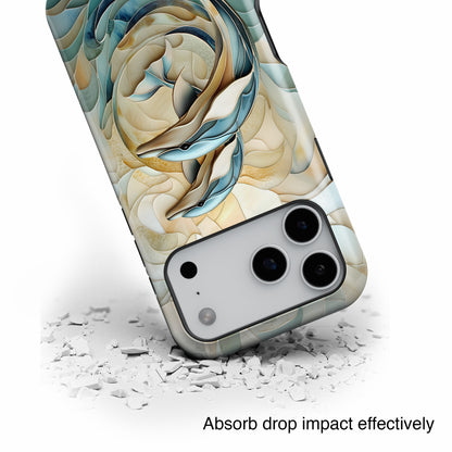 Dolphin Stained Glass Design iPhone Case