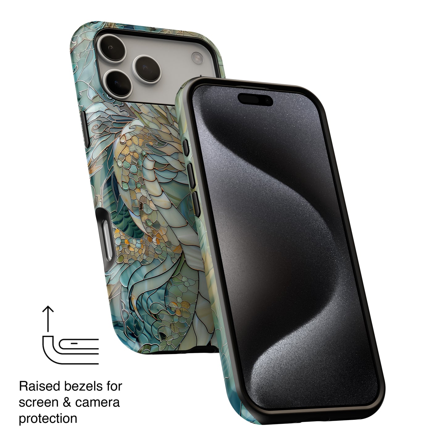Dragon Stained Glass Design iPhone Case