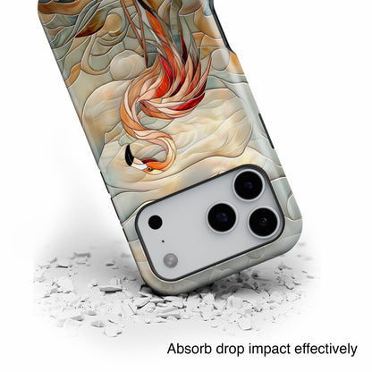 Flamingo Stained Glass Design iPhone Case