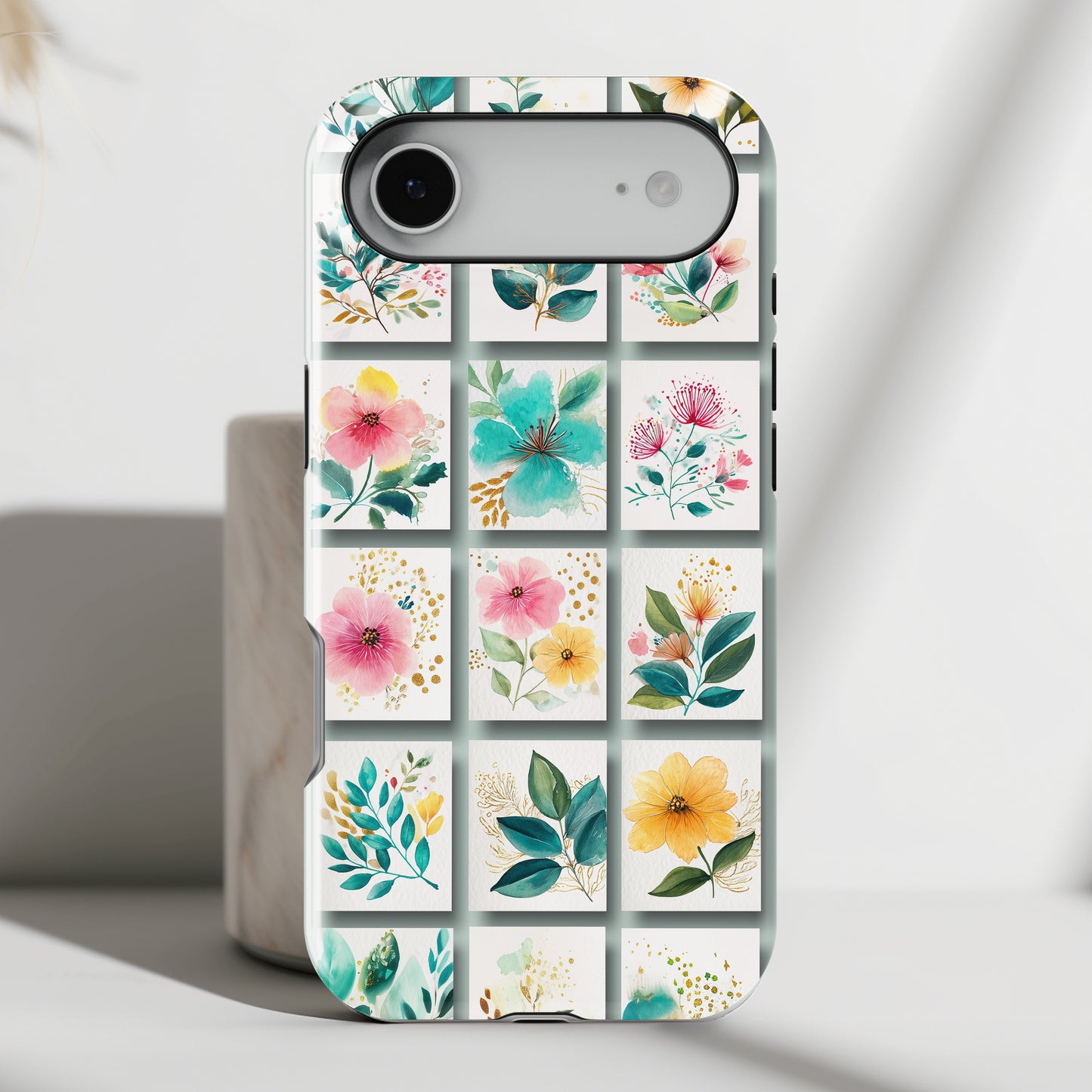 Floral Mosaic Design iPhone Case
