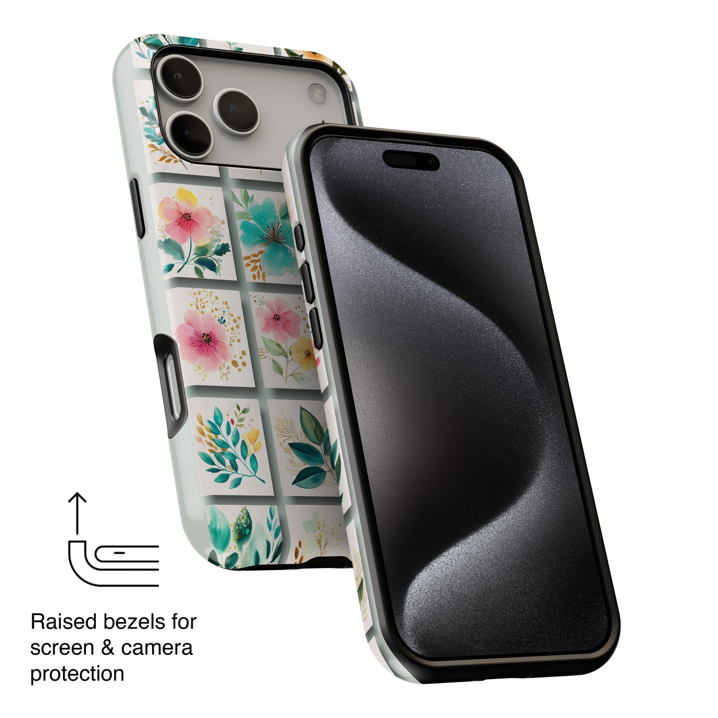 Floral Mosaic Design iPhone Case