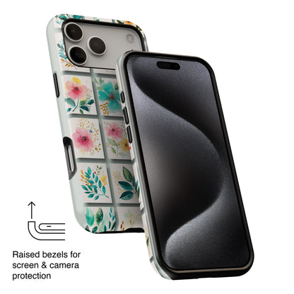 Floral Mosaic Design iPhone Case
