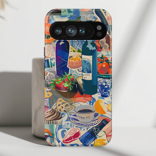 Food Collage Design Phone Case for Google Pixel