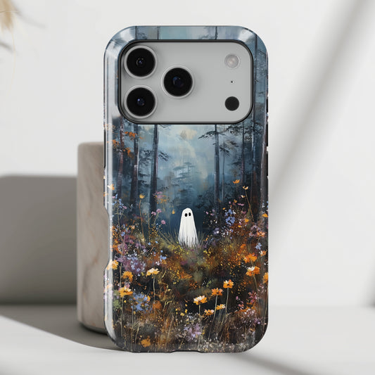 Ghost in Bloom Design iPhone Case