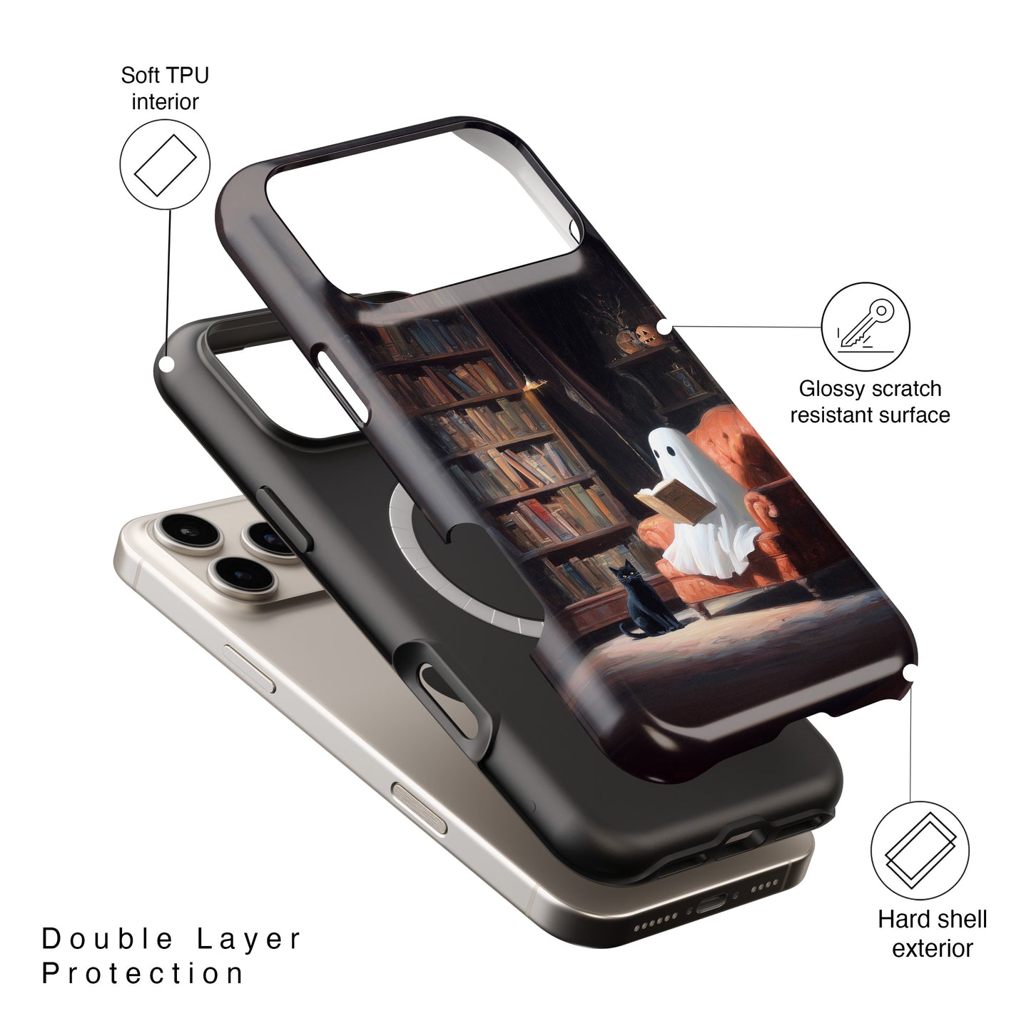 Ghostly Tales Design iPhone Case