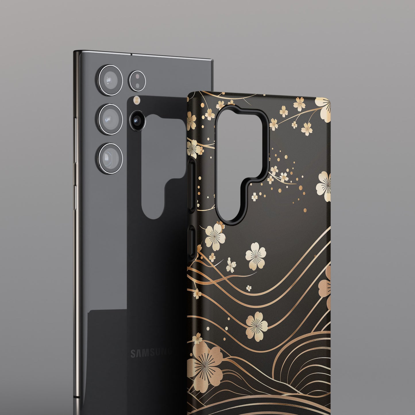 Sakura Wave Japanese Art Design Samsung Phone Case