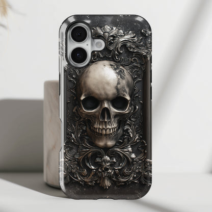 Gothic Skull Metalwork Design iPhone Case