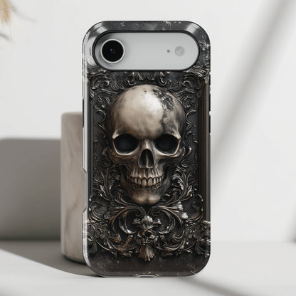 Gothic Skull Metalwork Design iPhone Case