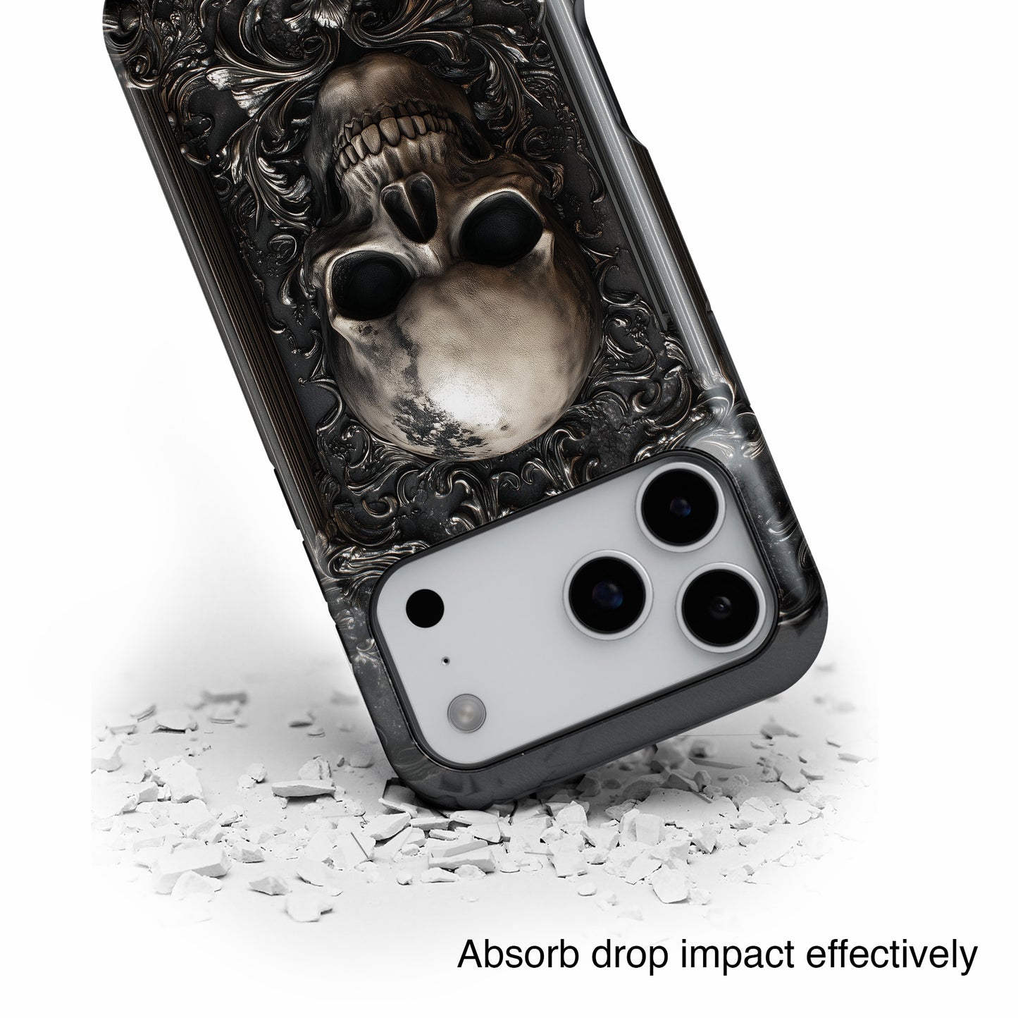 Gothic Skull Metalwork Design iPhone Case