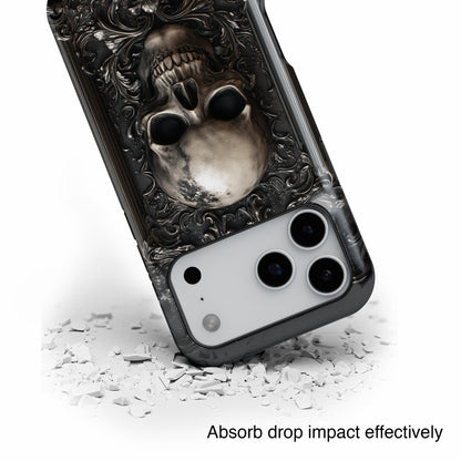 Gothic Skull Metalwork Design iPhone Case