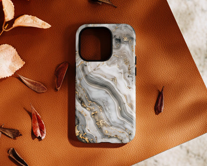 Luxury Grey Marble Case for iPhone