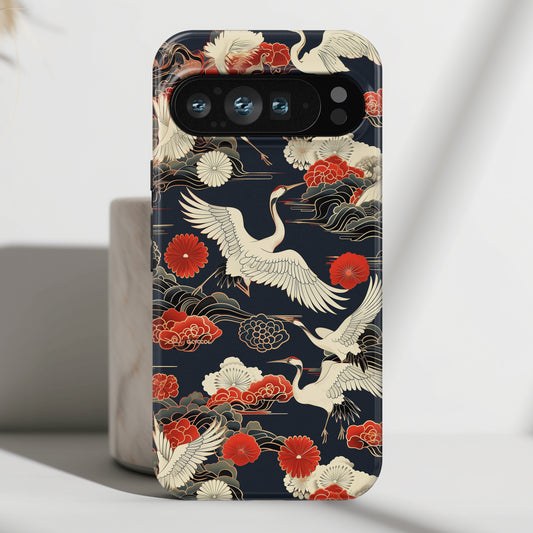 Japanese Crane Design Phone Case for Google Pixel