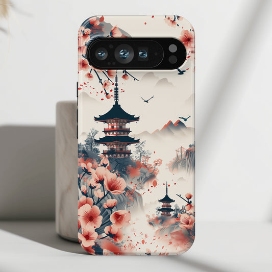Japanese Pagoda Design Phone Case for Google Pixel