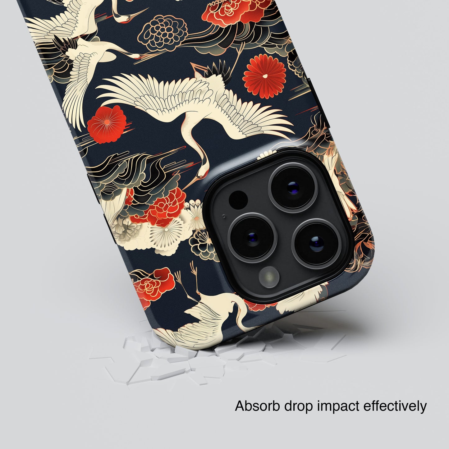 Japanese Crane Design iPhone Case