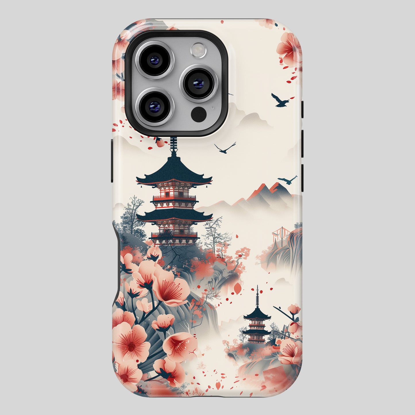 Japanese Pagoda Design iPhone Case