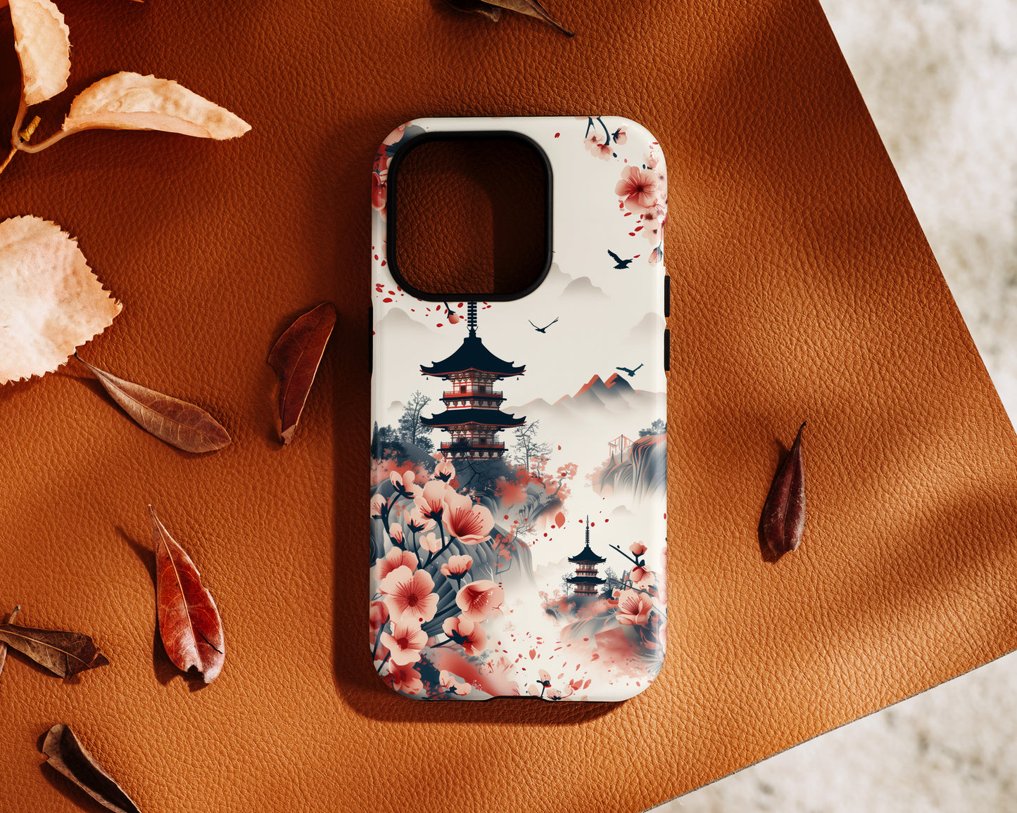 Japanese Pagoda Design iPhone Case