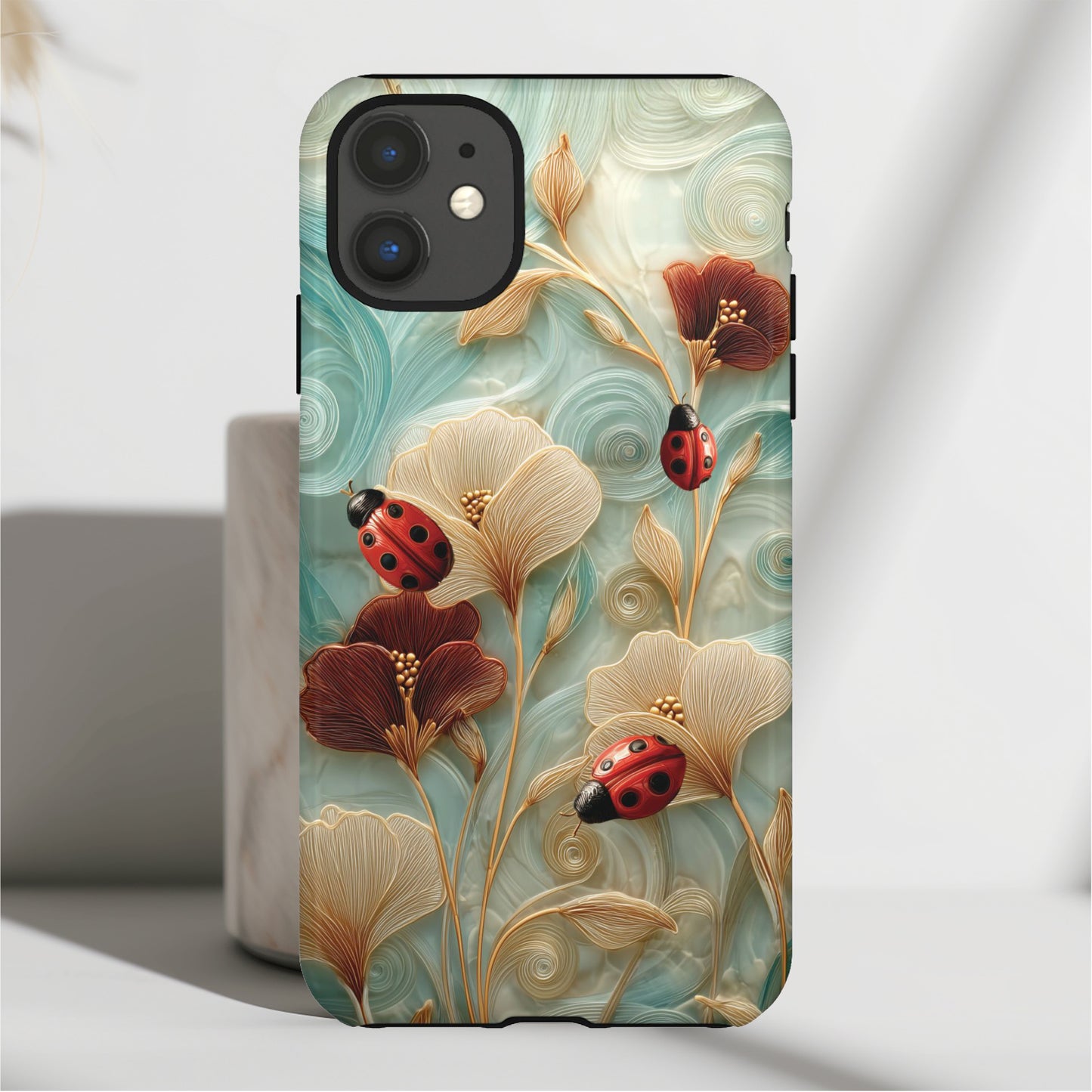 Ladybug Garden Design iPhone Case