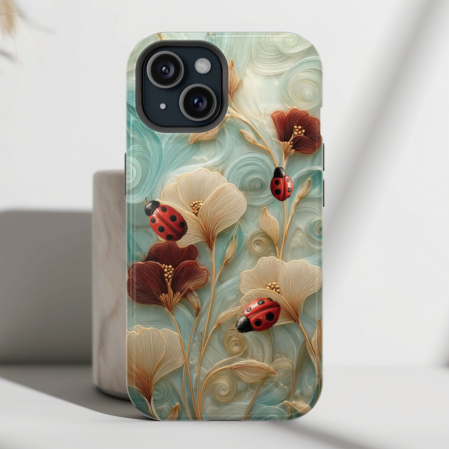 Ladybug Garden Design iPhone Case