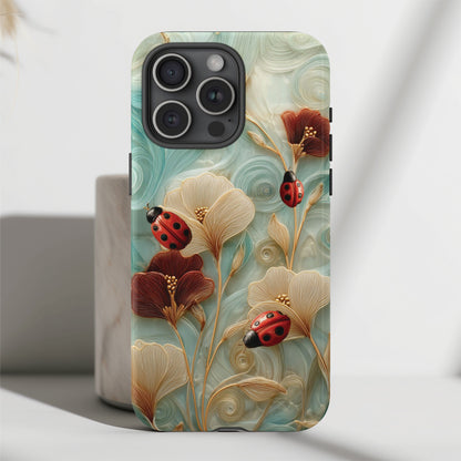 Ladybug Garden Design iPhone Case