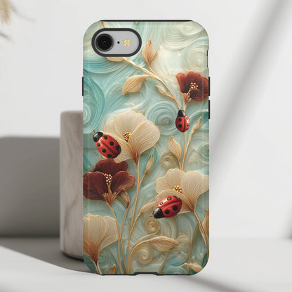 Ladybug Garden Design iPhone Case