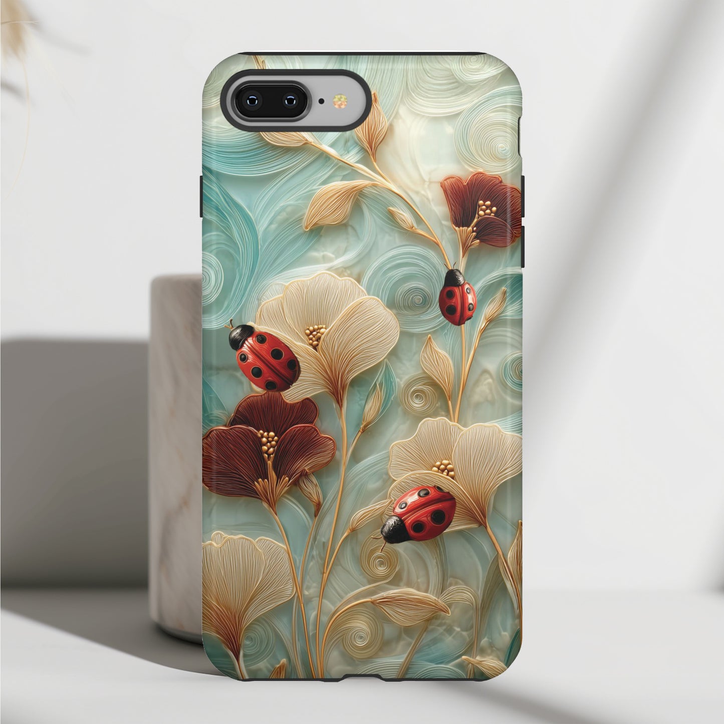 Ladybug Garden Design iPhone Case