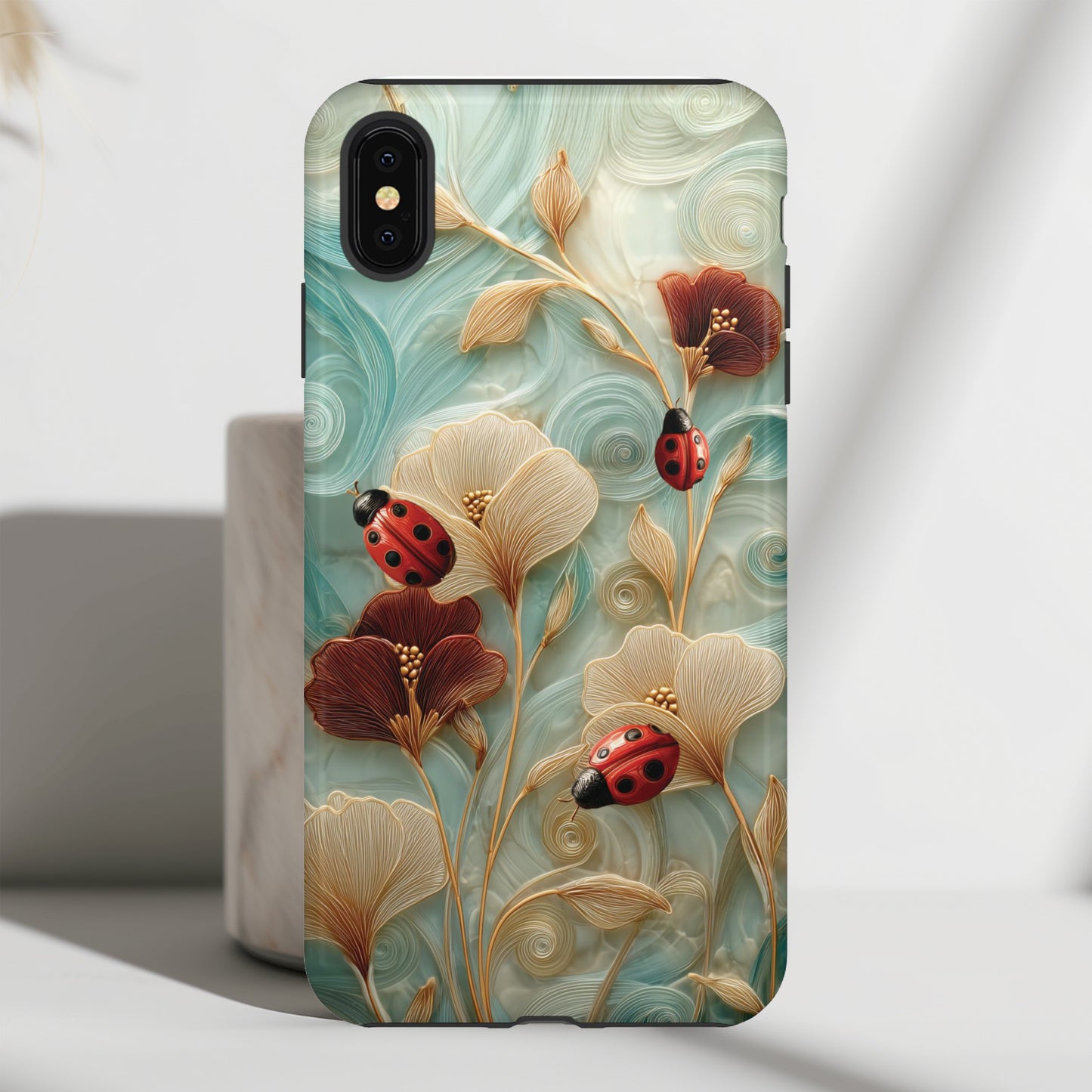 Ladybug Garden Design iPhone Case