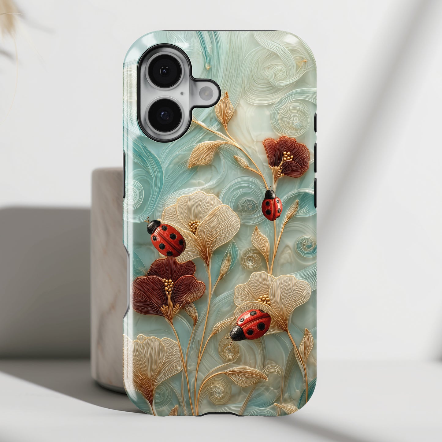 Ladybug Garden Design iPhone Case