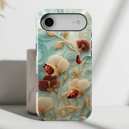 Ladybug Garden Design iPhone Case