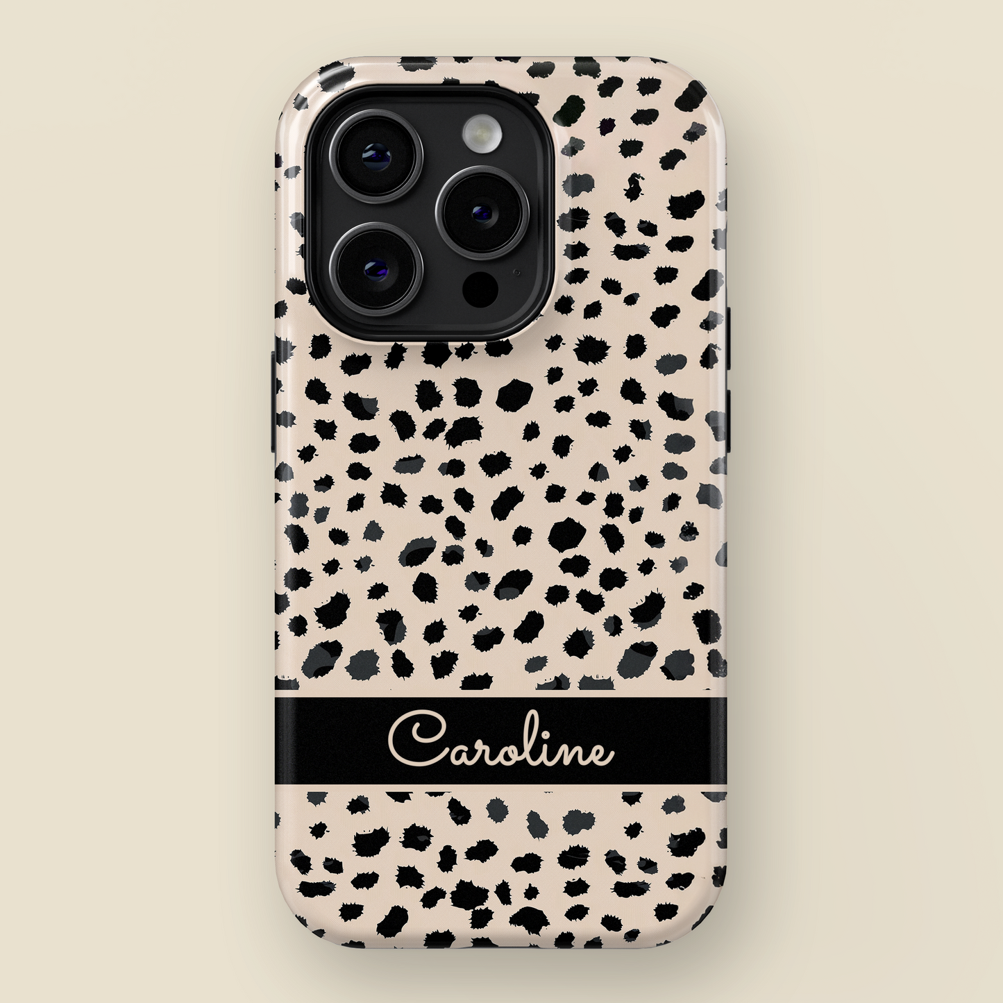 Personalised Leopard Pattern Print Design iPhone Case