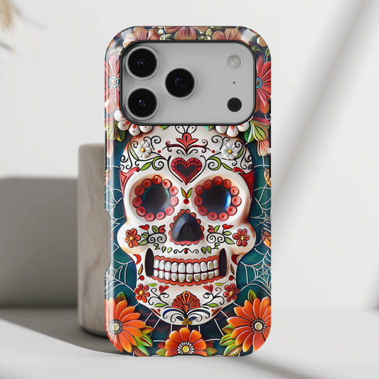 Calaveritas Mexican Sugar Skull Design iPhone Case