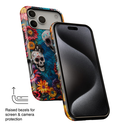 Calaveritas Mexican Sugar Skull Design 2 iPhone Case