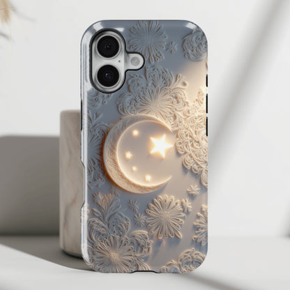 Moonlit Blossom Design iPhone Case