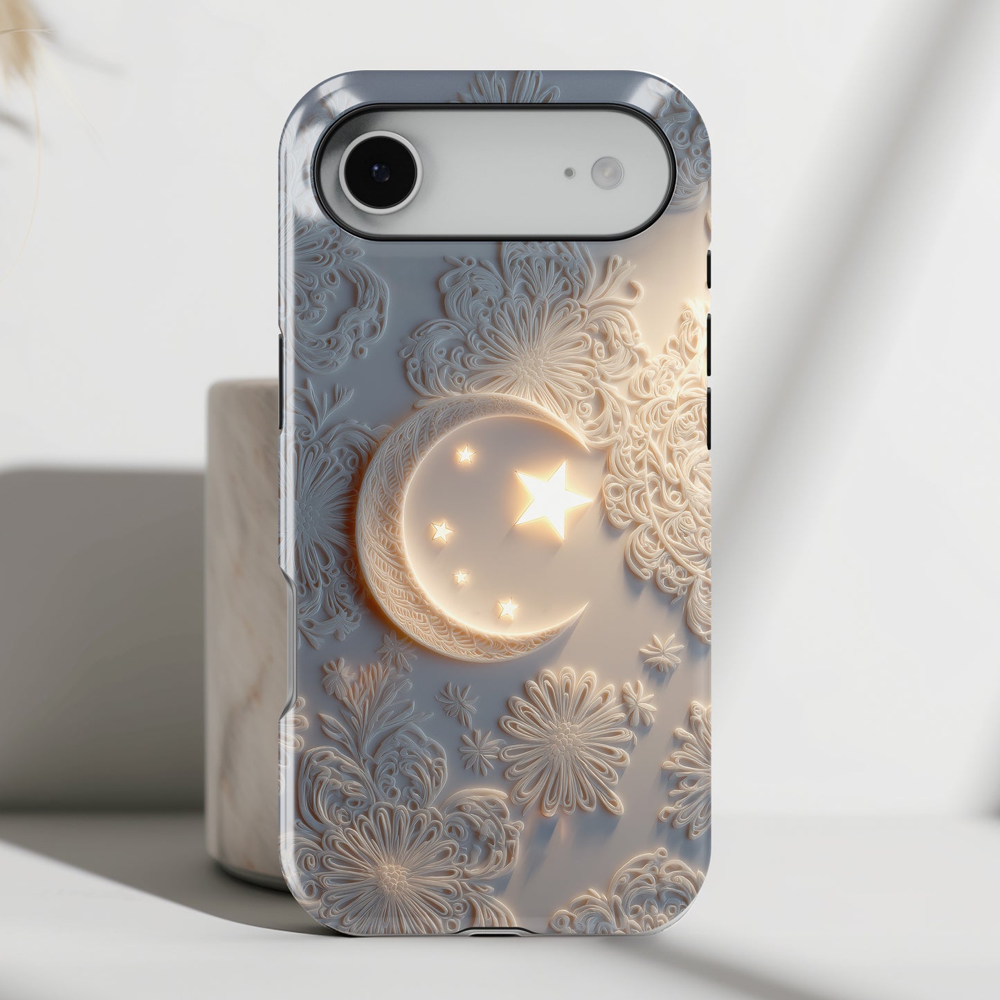 Moonlit Blossom Design iPhone Case