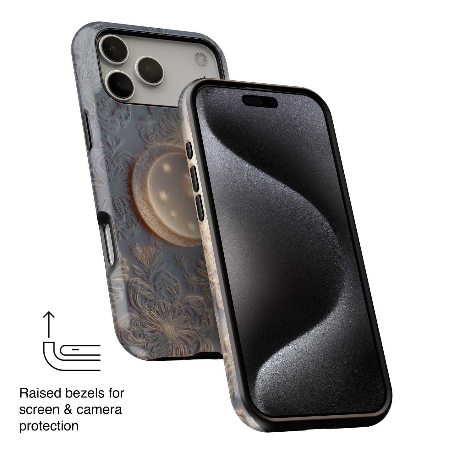 Moonlit Blossom Design iPhone Case